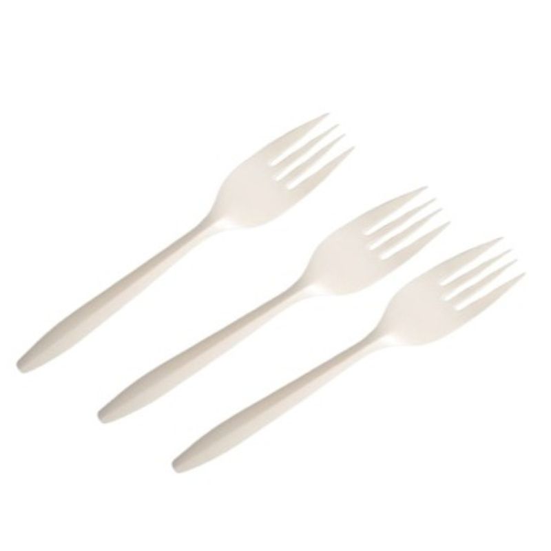 TENEDOR BIODEGRADABLE/PLAST NATURAL