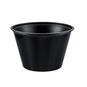 ENVASE SOUFFLE 4 onz HYPLAST 74 mm COLOR NEGRO