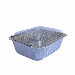BANDEJA DE ALUMINIO CUADRADA HYPLAST 15 oz