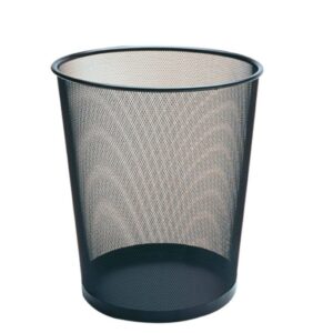 BASURERO DE METAL TIPO CESTO 12.5 lts