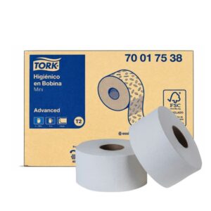PAPEL HIGIENICO MINI TORK 200 mts  2HJ (CAJA 6 ROLLOS)
