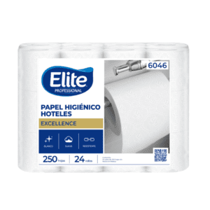PAPEL HIGIENICO CONVENCIONAL ELITE (HOTEL) 250HD