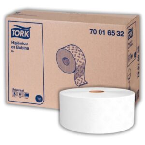 PAPEL HIGIENICO MINI TORK 200 mts  2HJ  (CAJA 12 ROLLOS)