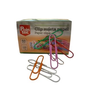 CLIP JUMBO DE COLORES POINTER 50mm