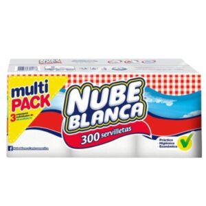 SERVILLETA NUBE BLANCA 300 uni